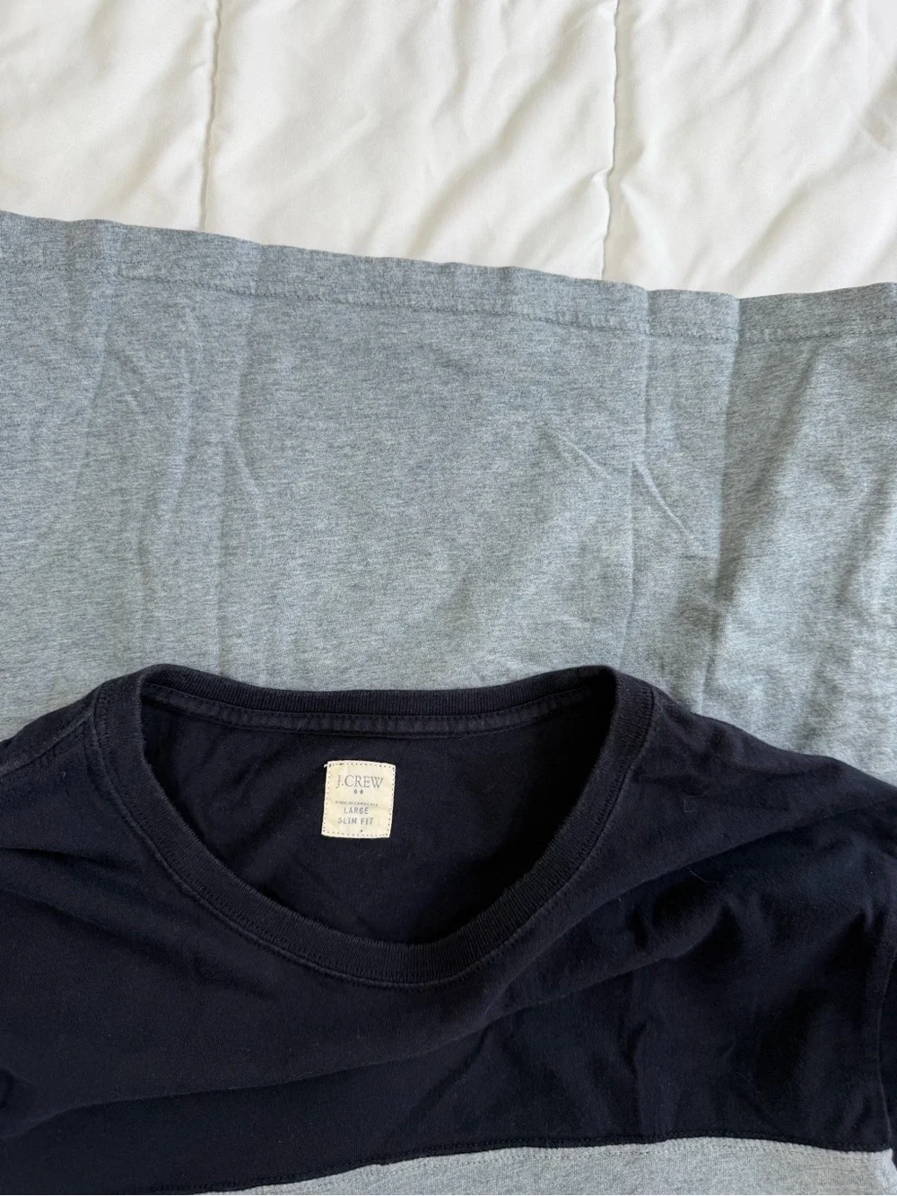 Men's J.Crew T-Shirt - Navy & Gray